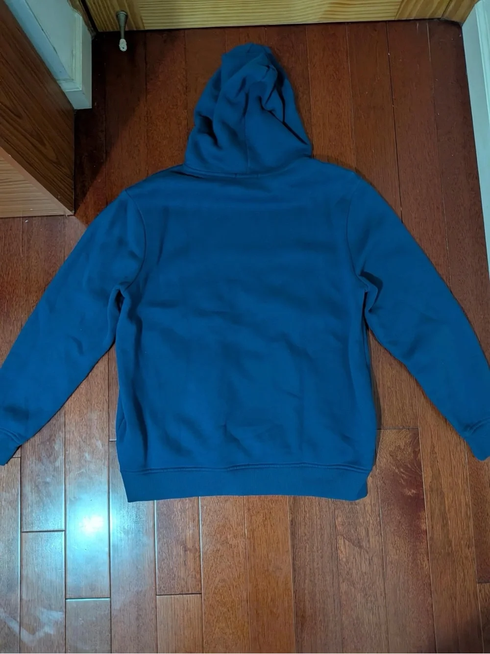 True Religion Blue Horseshoe Logo Pullover Hoodie L